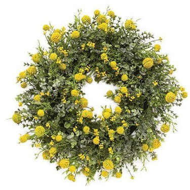 Garden Bliss Wreath, Yellow - The Fox Decor